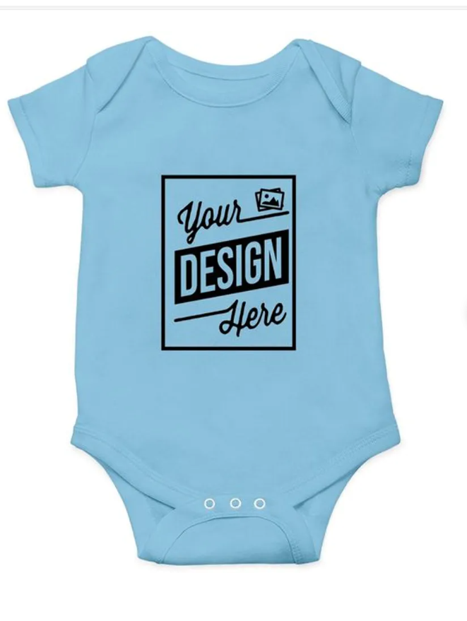 Custom Design Organic Baby Onesie